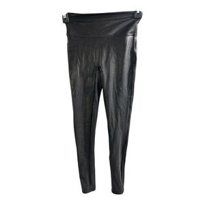 Spanx Faux Leather Leggings for Women Size XS- Black Compression‎ Casual Flatter